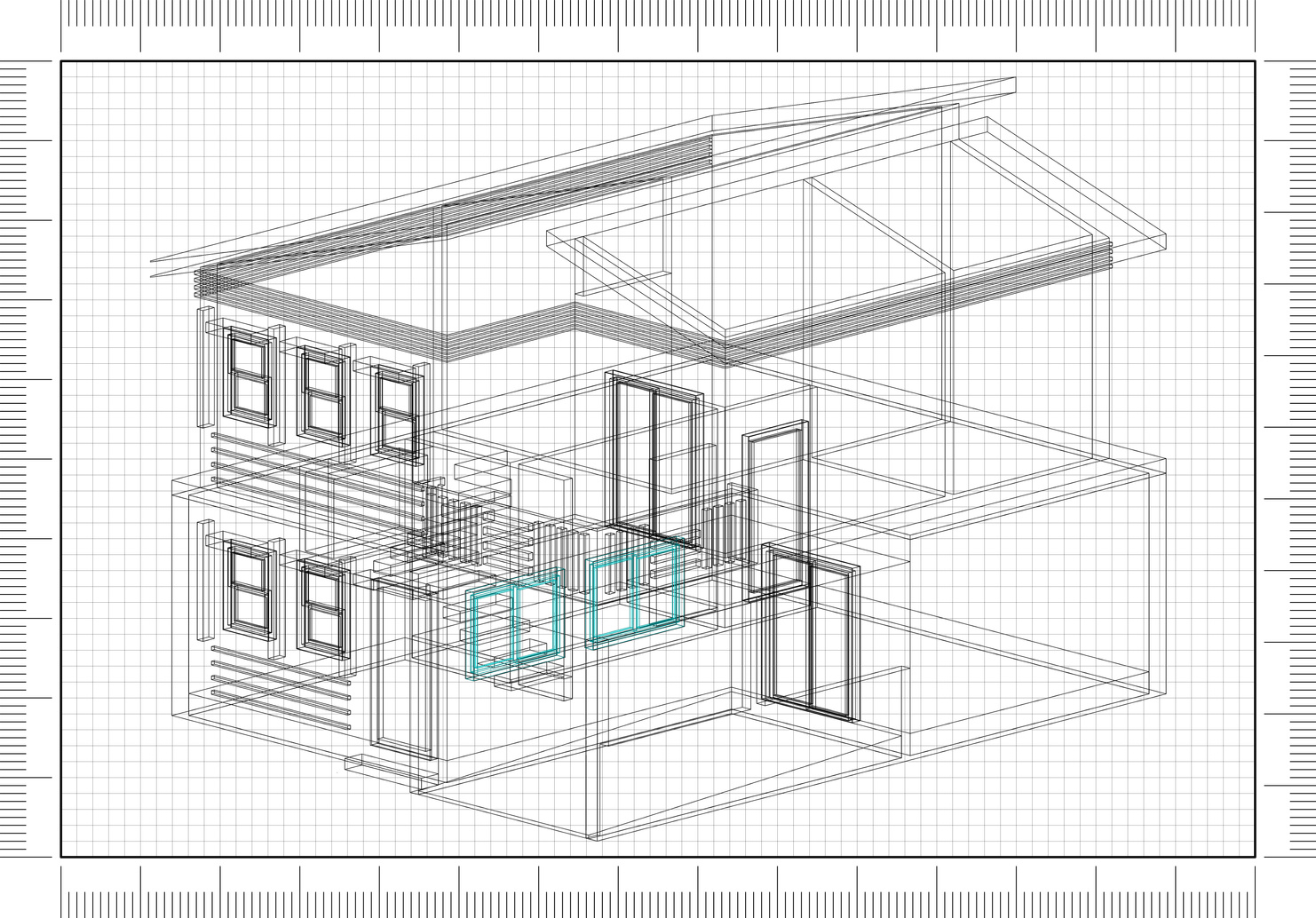 House layout design blueprint